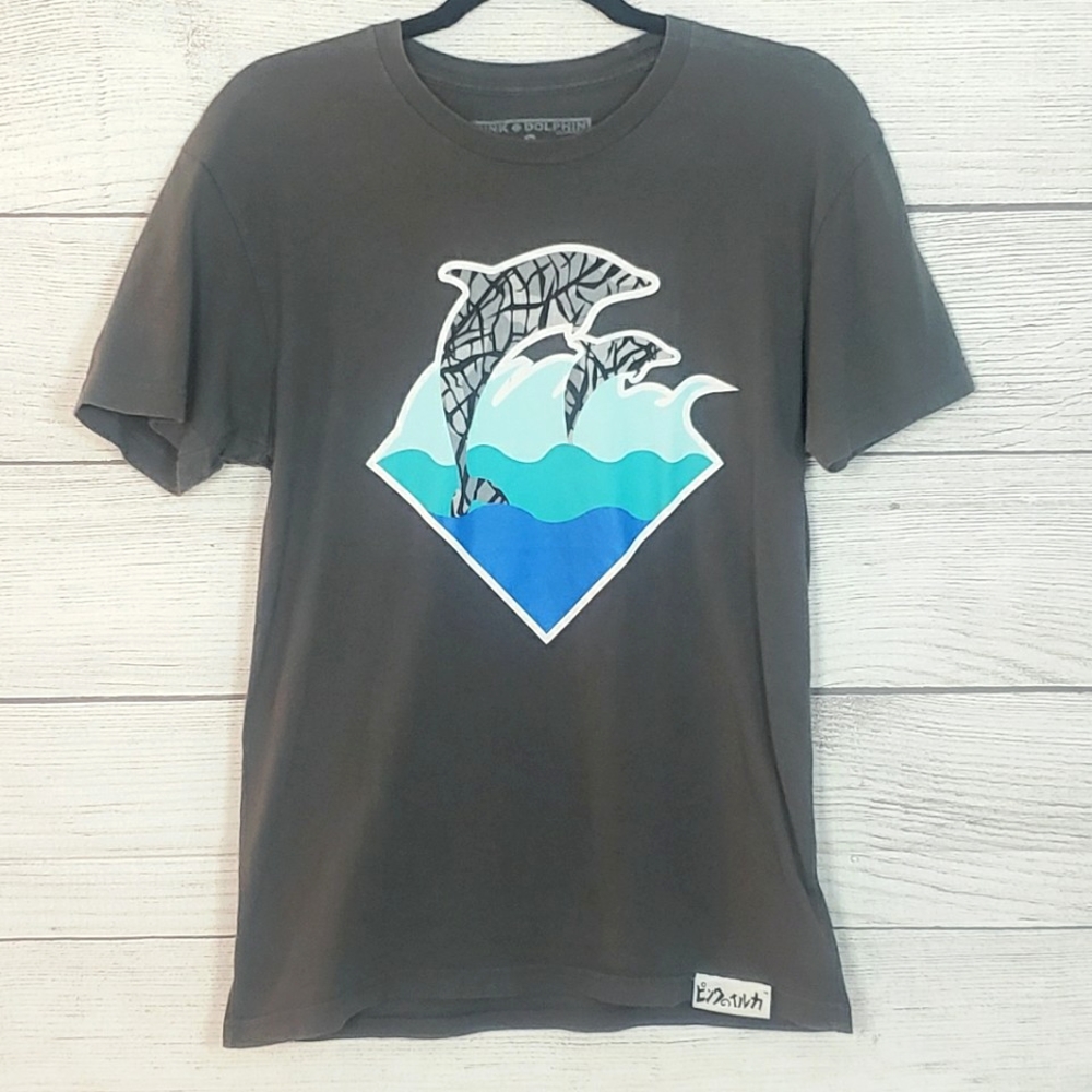 Pink Dolphin Graphic T-shirt , Mens Size: Small , NWOT